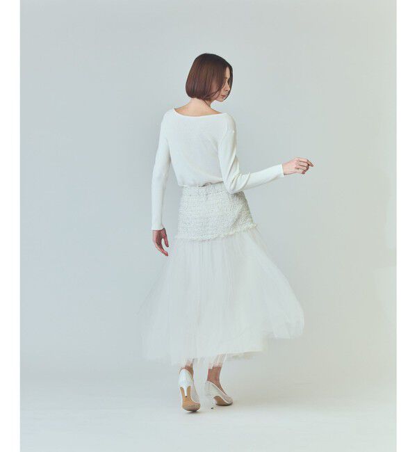  「ロゴ刺繍リブトップ」|ニット・セーター|