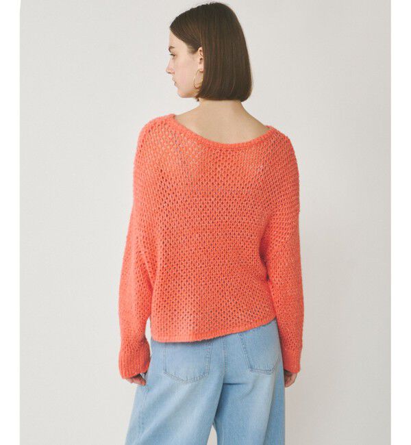  「スパンメッシュニットトップ」|ニット・セーター|