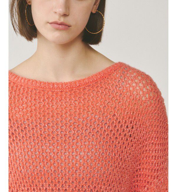  「スパンメッシュニットトップ」|ニット・セーター|