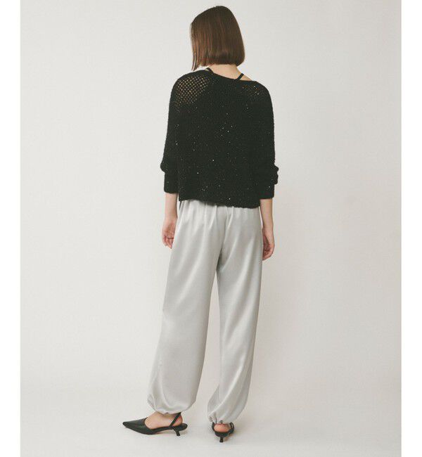  「スパンメッシュニットトップ」|ニット・セーター|
