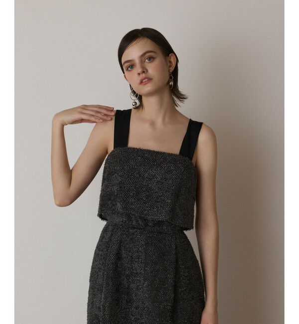  「カットジャガードサロペット」|オールインワン|