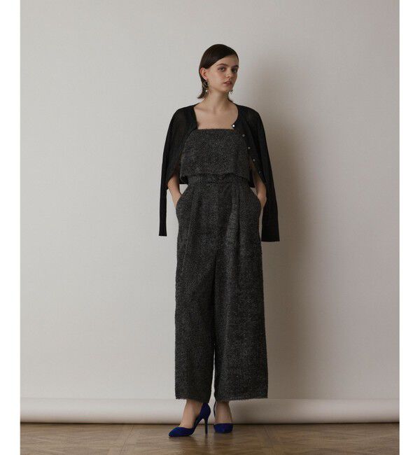  「カットジャガードサロペット」|オールインワン|