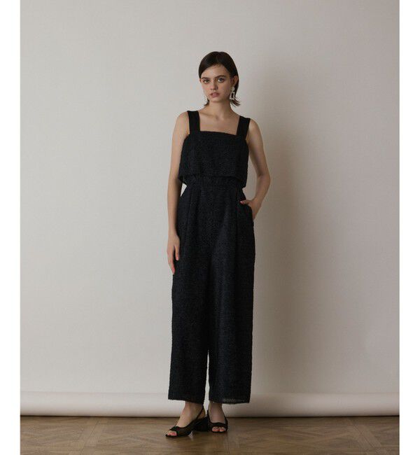  「カットジャガードサロペット」|オールインワン|