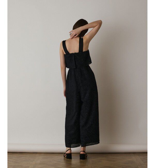  「カットジャガードサロペット」|オールインワン|