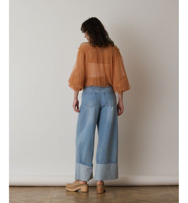  「チュールプリーツトップ」|シャツ・ブラウス|