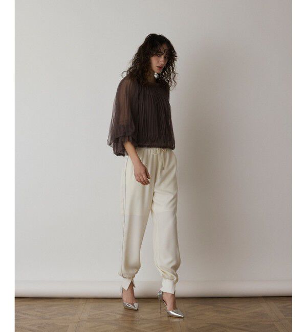  「チュールプリーツトップ」|シャツ・ブラウス|