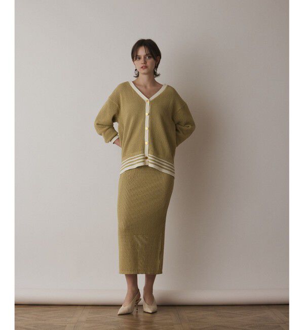 Diagram「メッシュタイトニットスカート」|スカート|イエロー