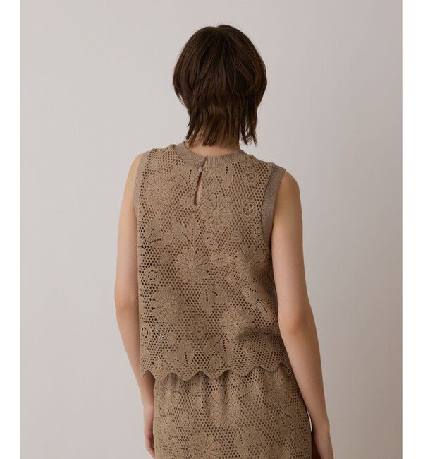 GRACE CONTINENTAL「クロシュ刺繍トップ」|Tシャツ・カットソー|