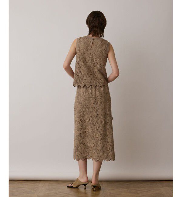 GRACE CONTINENTAL「クロシュ刺繍トップ」|Tシャツ・カットソー|