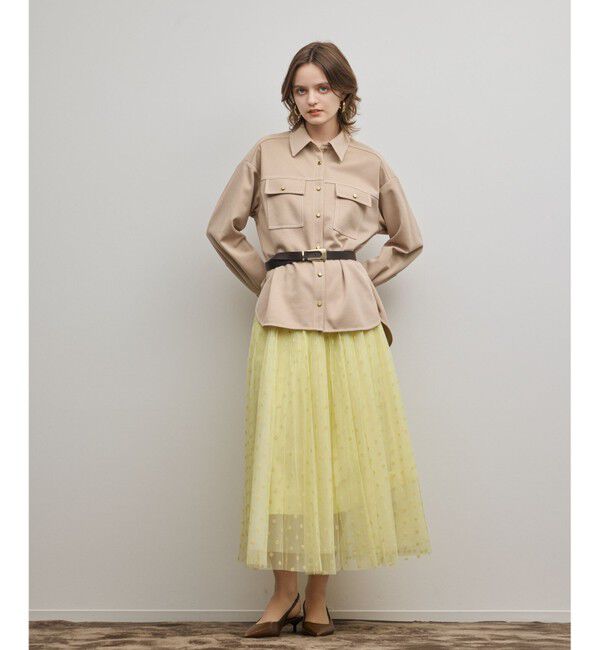 Diagram「フロッキードットプリーツスカート」|スカート|