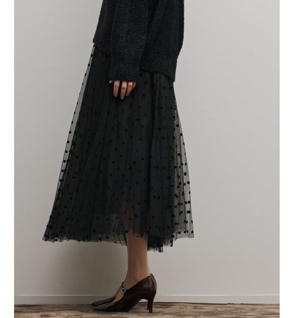 Diagram「フロッキードットプリーツスカート」|スカート|