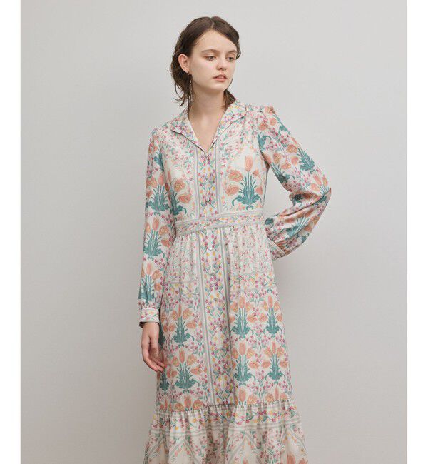 GRACE CONTINENTAL「フラワーパターンプリントワンピース」|ワンピース|キナリ