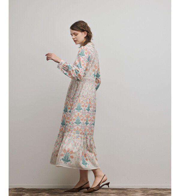 GRACE CONTINENTAL「フラワーパターンプリントワンピース」|ワンピース|