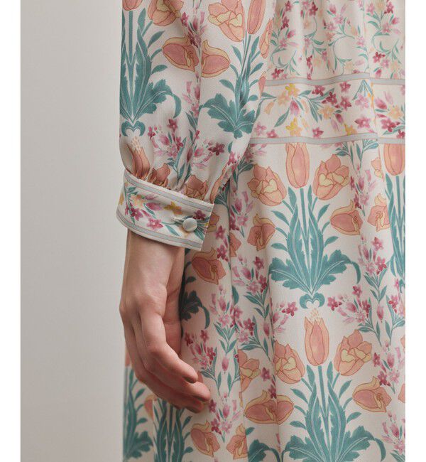 GRACE CONTINENTAL「フラワーパターンプリントワンピース」|ワンピース|