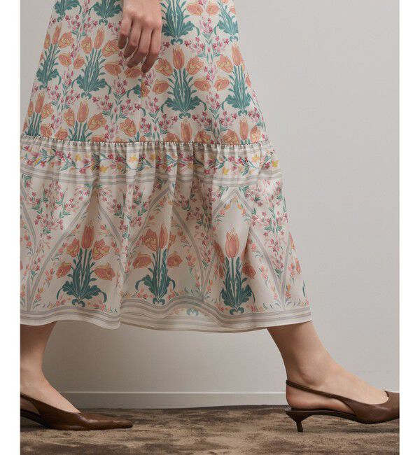 GRACE CONTINENTAL「フラワーパターンプリントワンピース」|ワンピース|