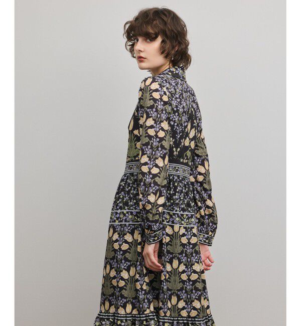 GRACE CONTINENTAL「フラワーパターンプリントワンピース」|ワンピース|