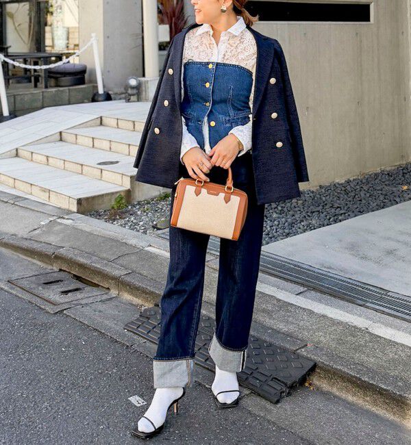 Rie Miller「【RM denim】2WAYデニムビスチェ」|キャミソール|