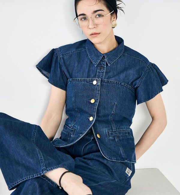 Rie Miller「【RM denim】2WAYデニムビスチェ」|キャミソール|