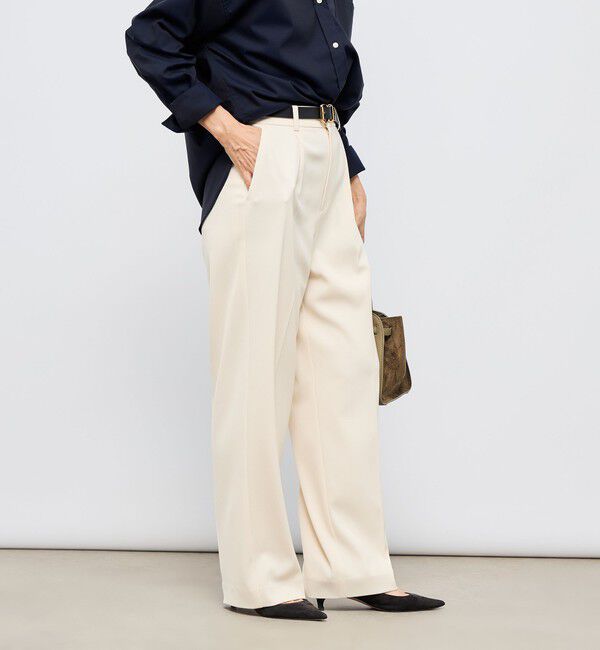 NOLLEY'S sophi「ウォッシャブル強撚ツイルワイドパンツ」|その他|
