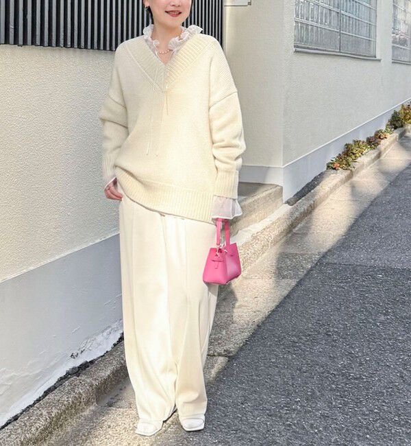 NOLLEY'S sophi「ウォッシャブル強撚ツイルワイドパンツ」|その他|