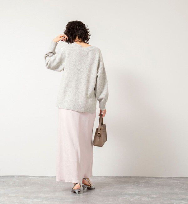 NOLLEY'S sophi「《手洗い可能》モヘヤスパンコールVネックプルオーバー」|ニット・セーター|