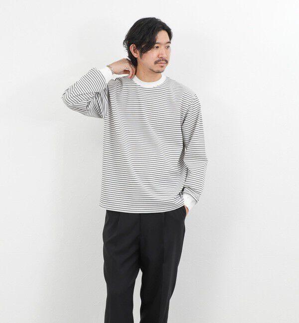 NOLLEY'S goodman「シルケットボーダーロンＴ 26SS」|Tシャツ・カットソー|