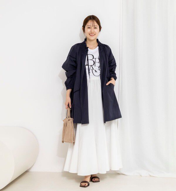 NOLLEY'S「【MARILYN MOON/マリリーンムーン】ウォッシャブルシャーリングギャザーブルゾン」|ブルゾン・スタジャン|