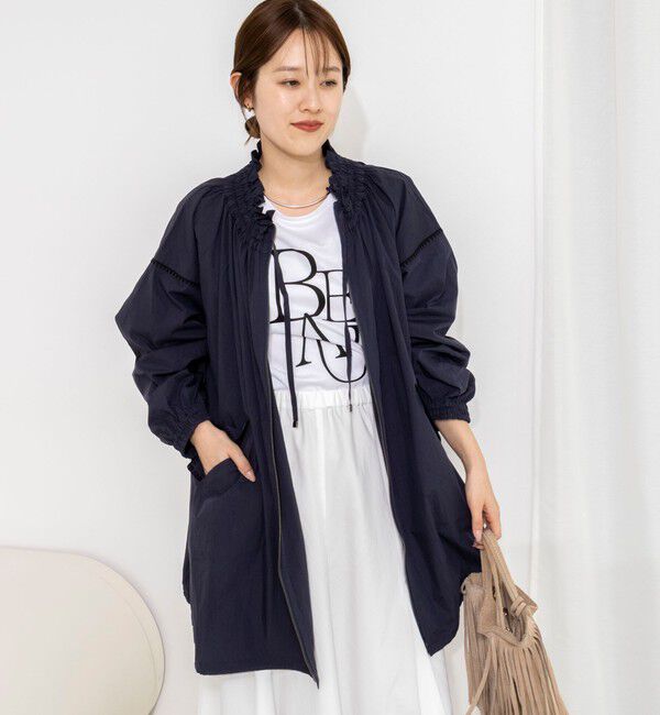 NOLLEY'S「【MARILYN MOON/マリリーンムーン】ウォッシャブルシャーリングギャザーブルゾン」|ブルゾン・スタジャン|