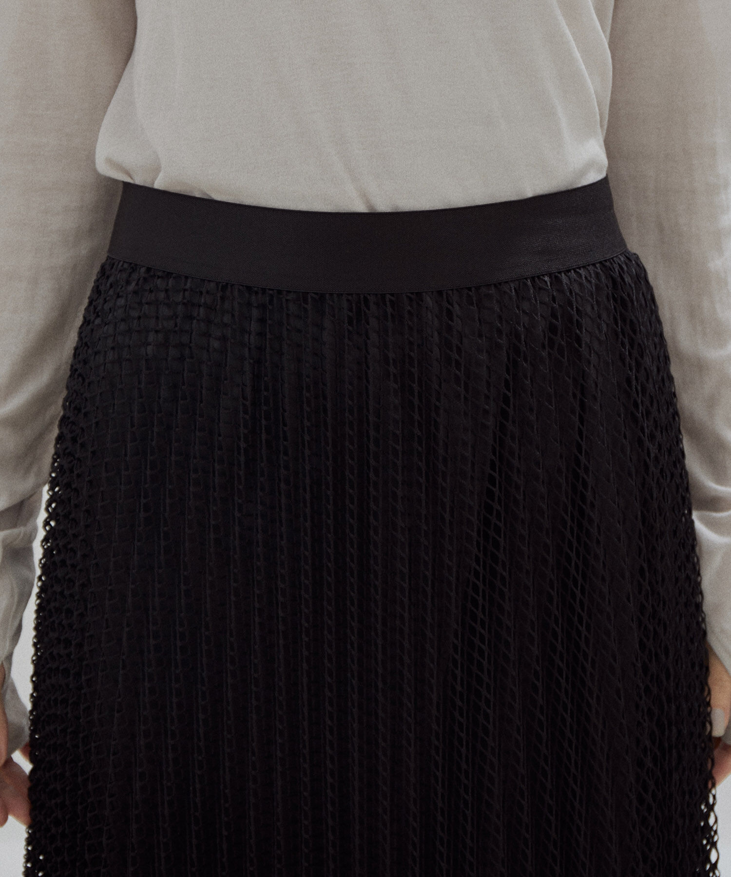 SALON adam et rope'「ダイヤメッシュプリーツスカート」|スカート|
