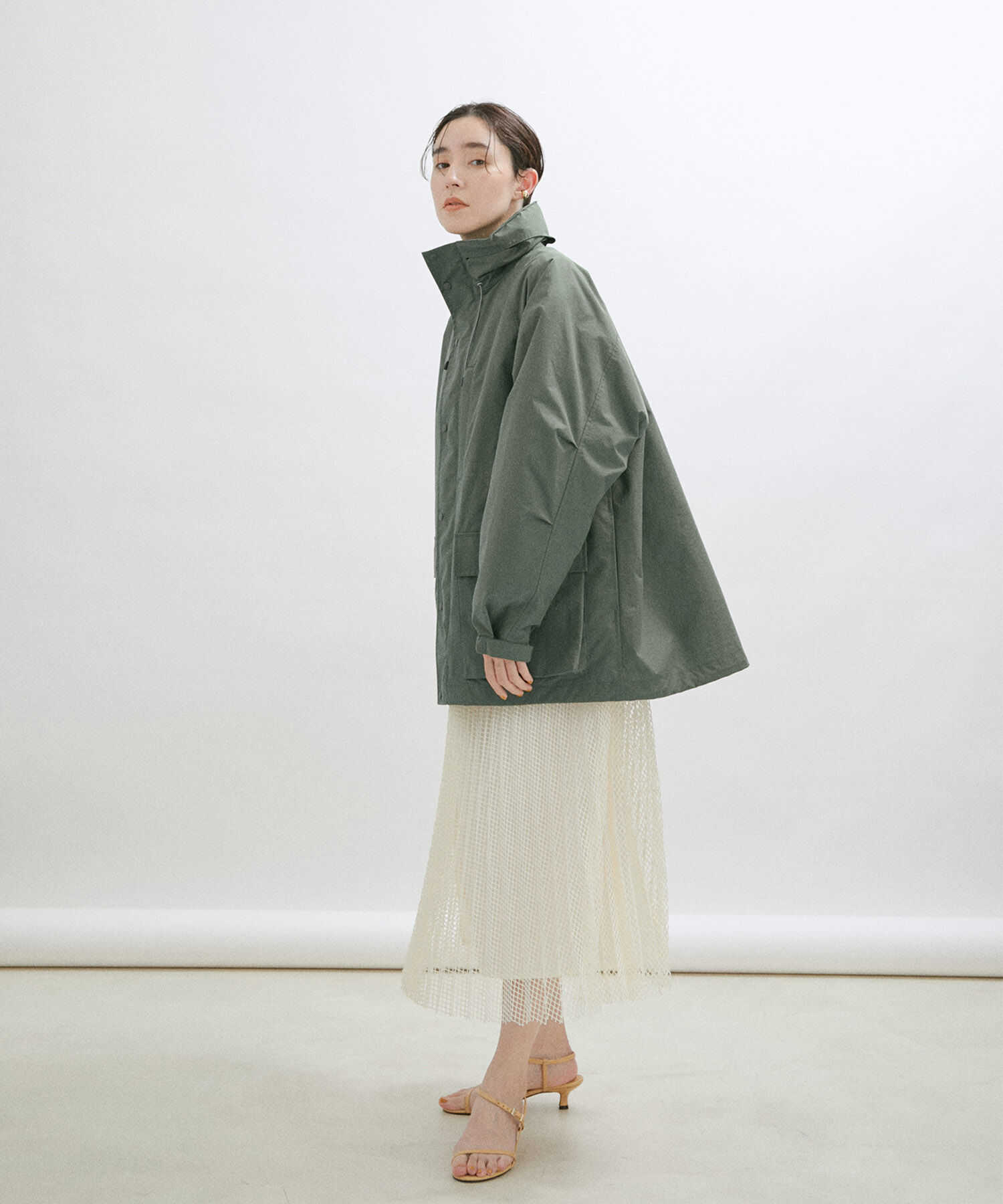 SALON adam et rope'「ダイヤメッシュプリーツスカート」|スカート|