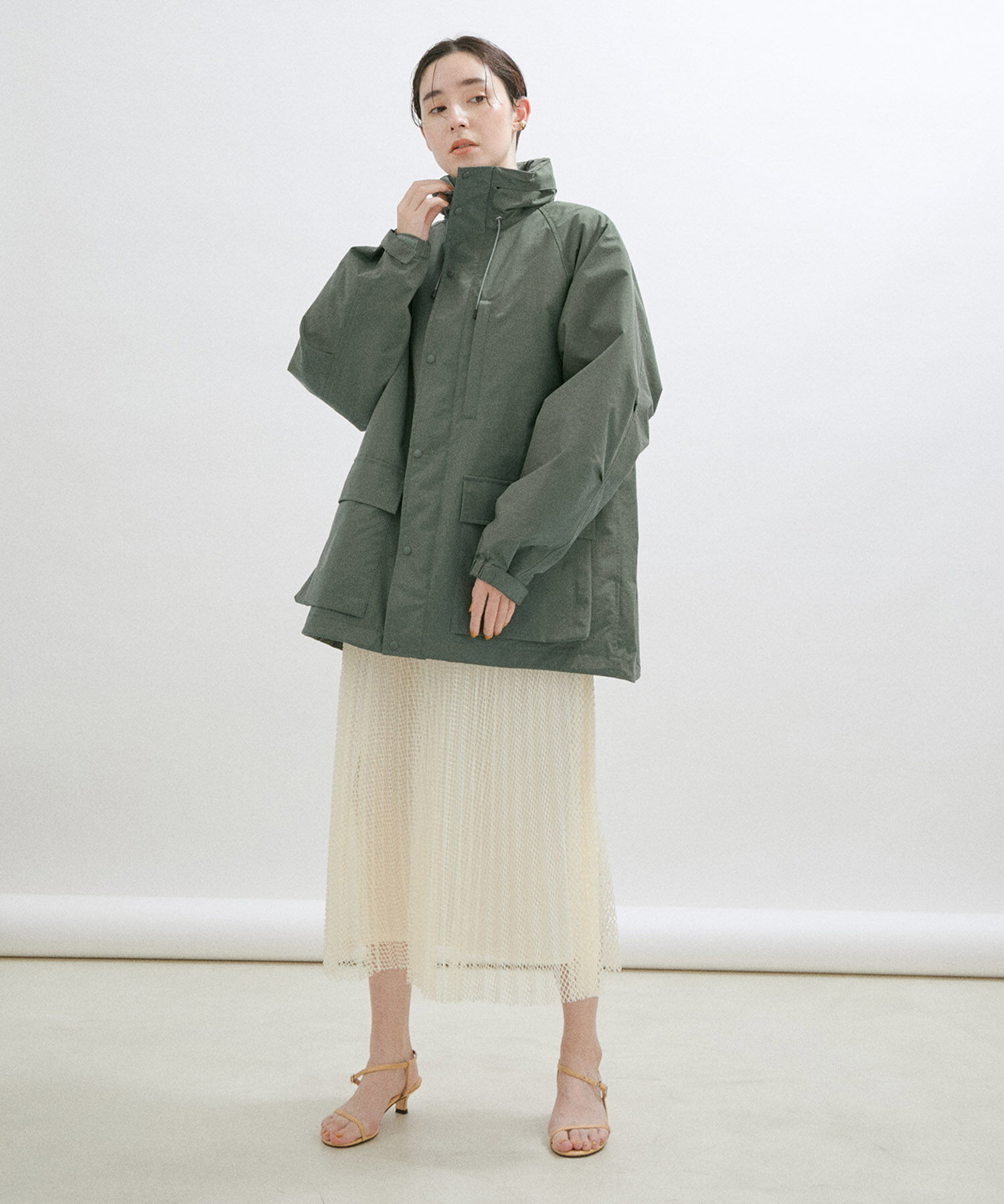 SALON adam et rope'「ダイヤメッシュプリーツスカート」|スカート|