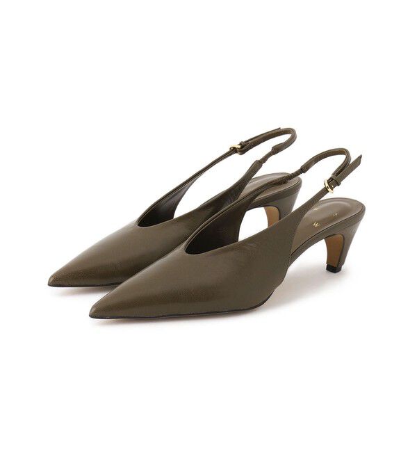 SALON adam et rope'「【W S（ドゥーブル）】ゴートレザーバックストラップパンプス」|パンプス|