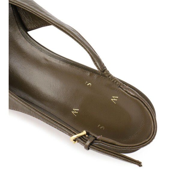 SALON adam et rope'「【W S（ドゥーブル）】ゴートレザーバックストラップパンプス」|パンプス|