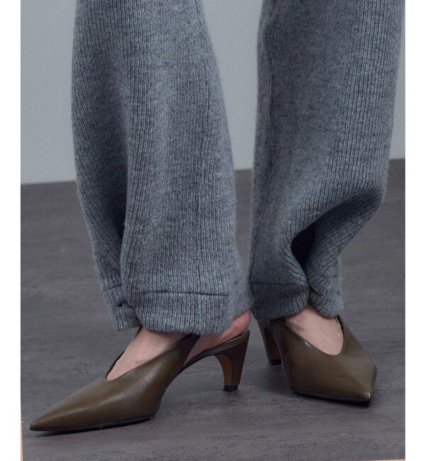 SALON adam et rope'「【W S（ドゥーブル）】ゴートレザーバックストラップパンプス」|パンプス|