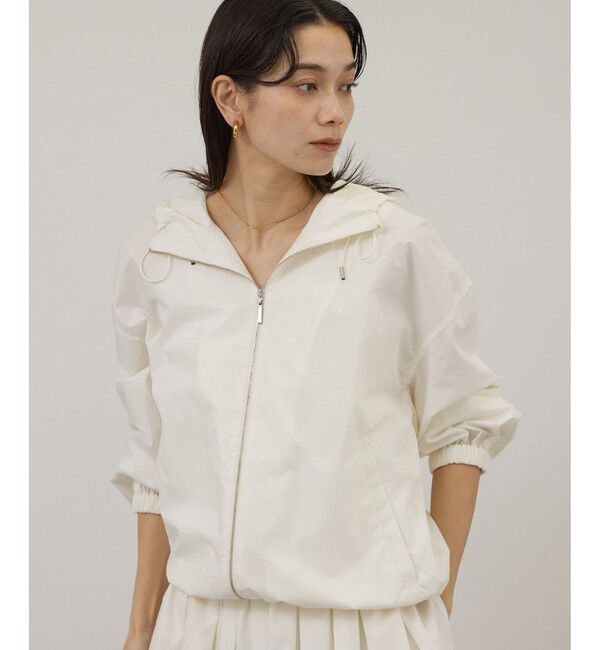 SALON adam et rope'「コーティングフーディーブルゾン / セットアップ対応」|ブルゾン・スタジャン|ホワイト(10)