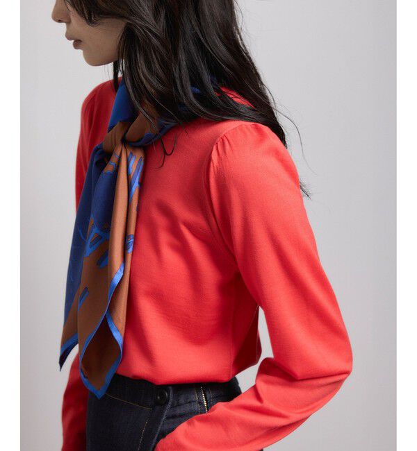 ROPE「袖ギャザークルーネックニットプルオーバー/イージーケア」|ニット・セーター|