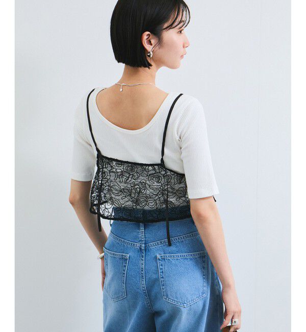 VIS「コードレース柄アソートビスチェ」|キャミソール|