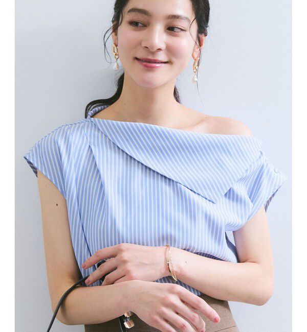 VIS「アシメオフショルブラウス」|シャツ・ブラウス|