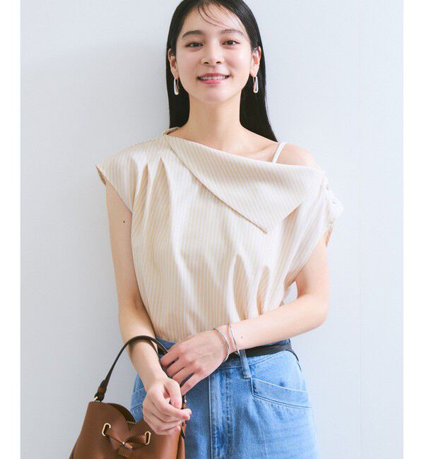 VIS「アシメオフショルブラウス」|シャツ・ブラウス|