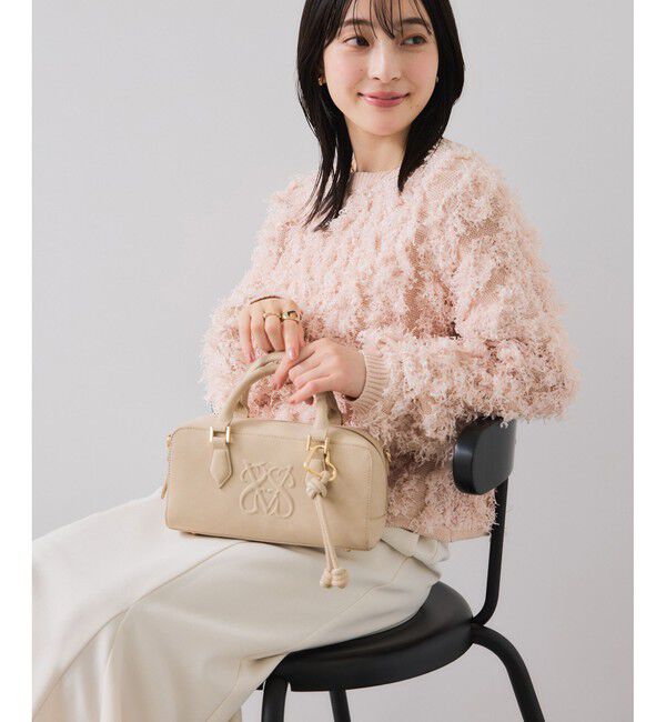 VIS「リボンヤーンフリンジニットプルオーバー」|ニット・セーター|