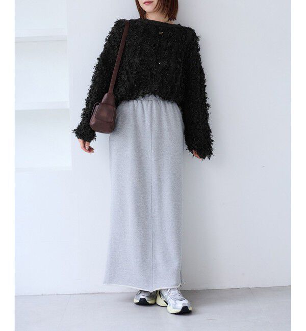 VIS「リボンヤーンフリンジニットプルオーバー」|ニット・セーター|