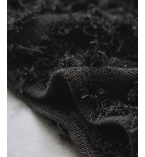 VIS「リボンヤーンフリンジニットプルオーバー」|ニット・セーター|