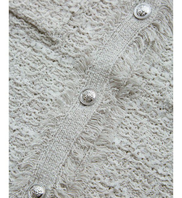 Rope&rsquo;Picnic「【WEB限定カラー】【サマー・ツイード】着丈が選べるジレベスト/スリーブレスカーディガン」|カーディガン|