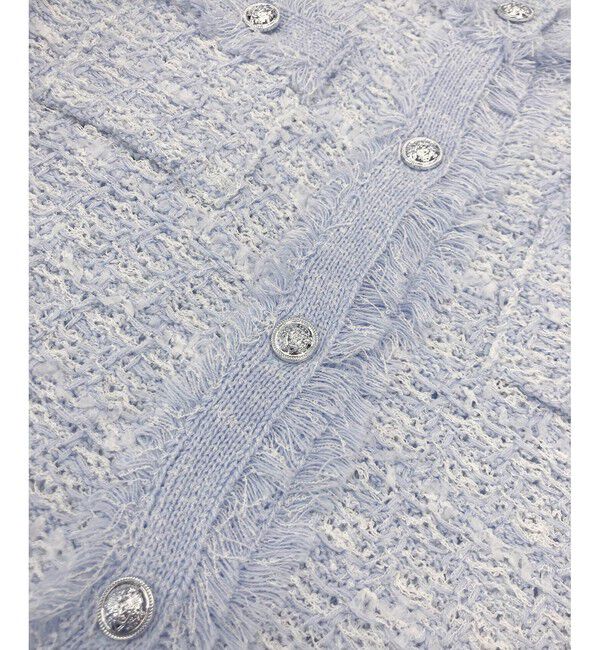 Rope&rsquo;Picnic「【WEB限定カラー】【サマー・ツイード】着丈が選べるジレベスト/スリーブレスカーディガン」|カーディガン|