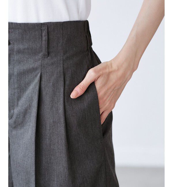 Rope&rsquo;Picnic「【UVカット・接触冷感】タックチノワイドパンツ」|チノ|