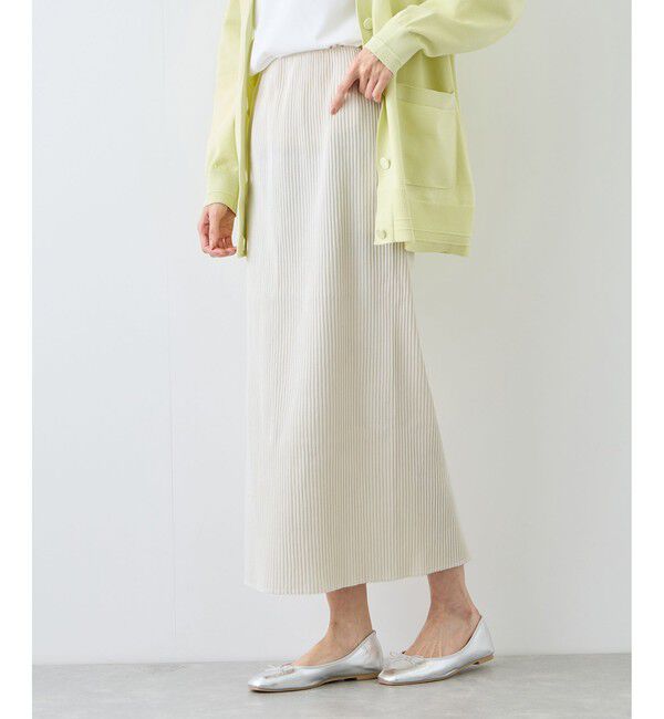 Rope&rsquo;Picnic「トタンテレコ Iラインリブニットスカート」|スカート|