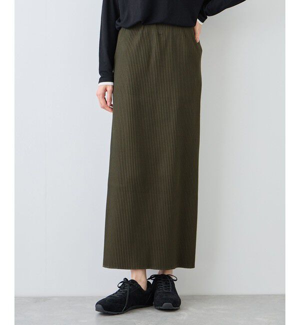 Rope&rsquo;Picnic「トタンテレコ Iラインリブニットスカート」|スカート|
