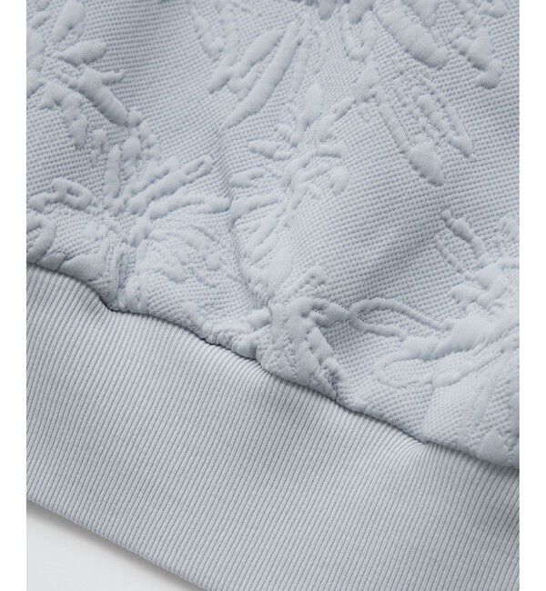 Rope&rsquo;Picnic「2WAYボートネック花柄ふくれジャガードプルオーバー」|スウェット・ジャージ|