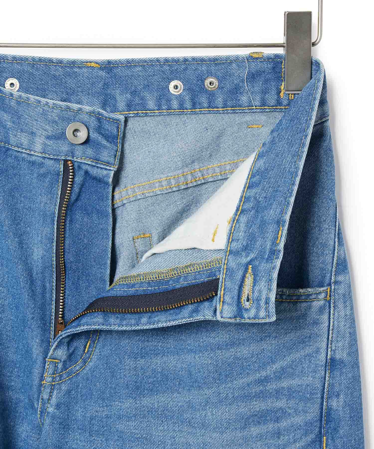 ADAM ET ROPE'「【サステナブル】ルーズフィットアジャストデニム」|デニム|