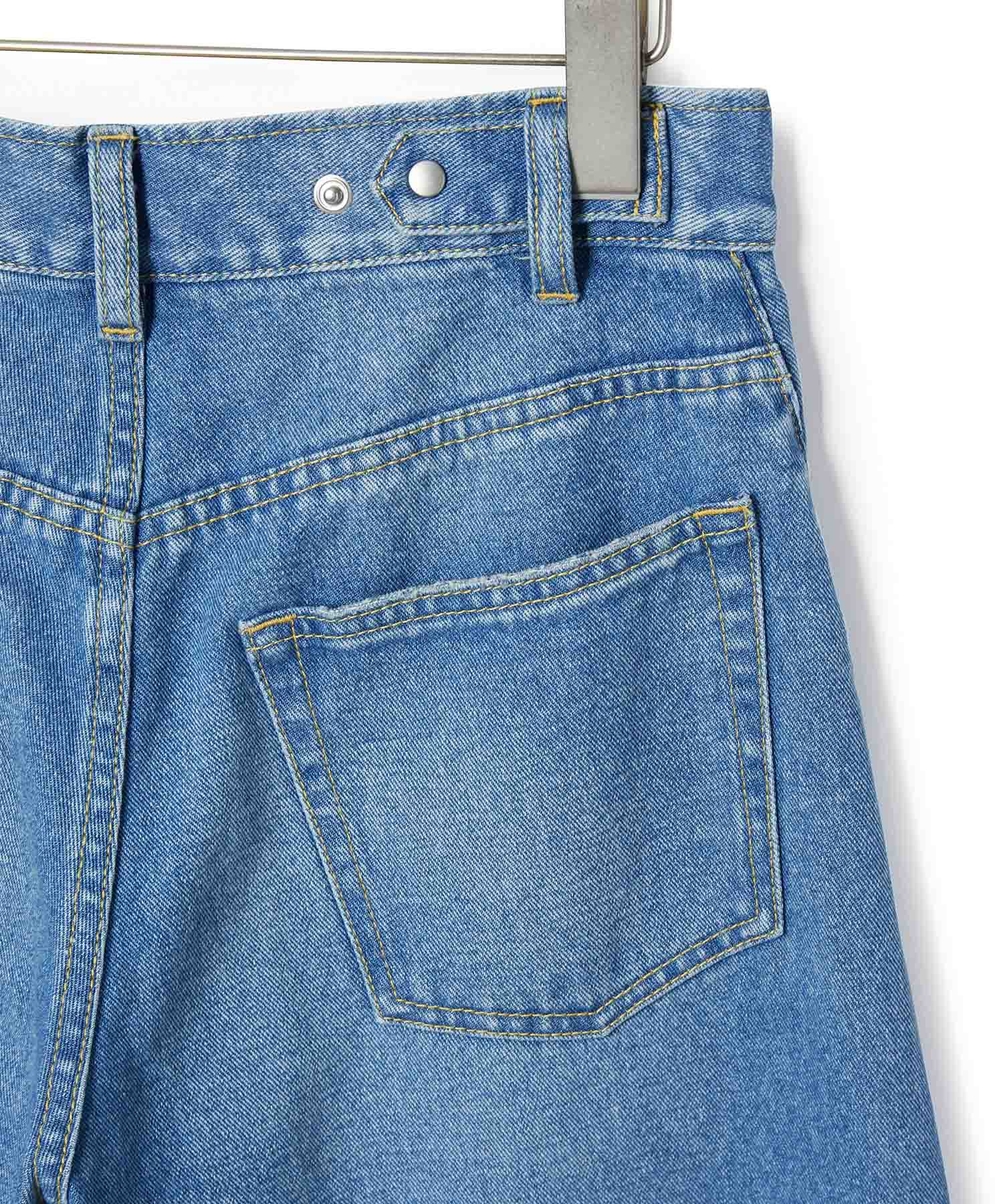 ADAM ET ROPE'「【サステナブル】ルーズフィットアジャストデニム」|デニム|